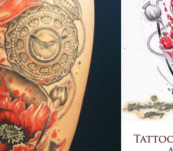 001 Blumen Rose Tattoo Hamburg Skinworxx