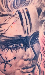 004a Faces Tattoo Hamburg Skinworxx