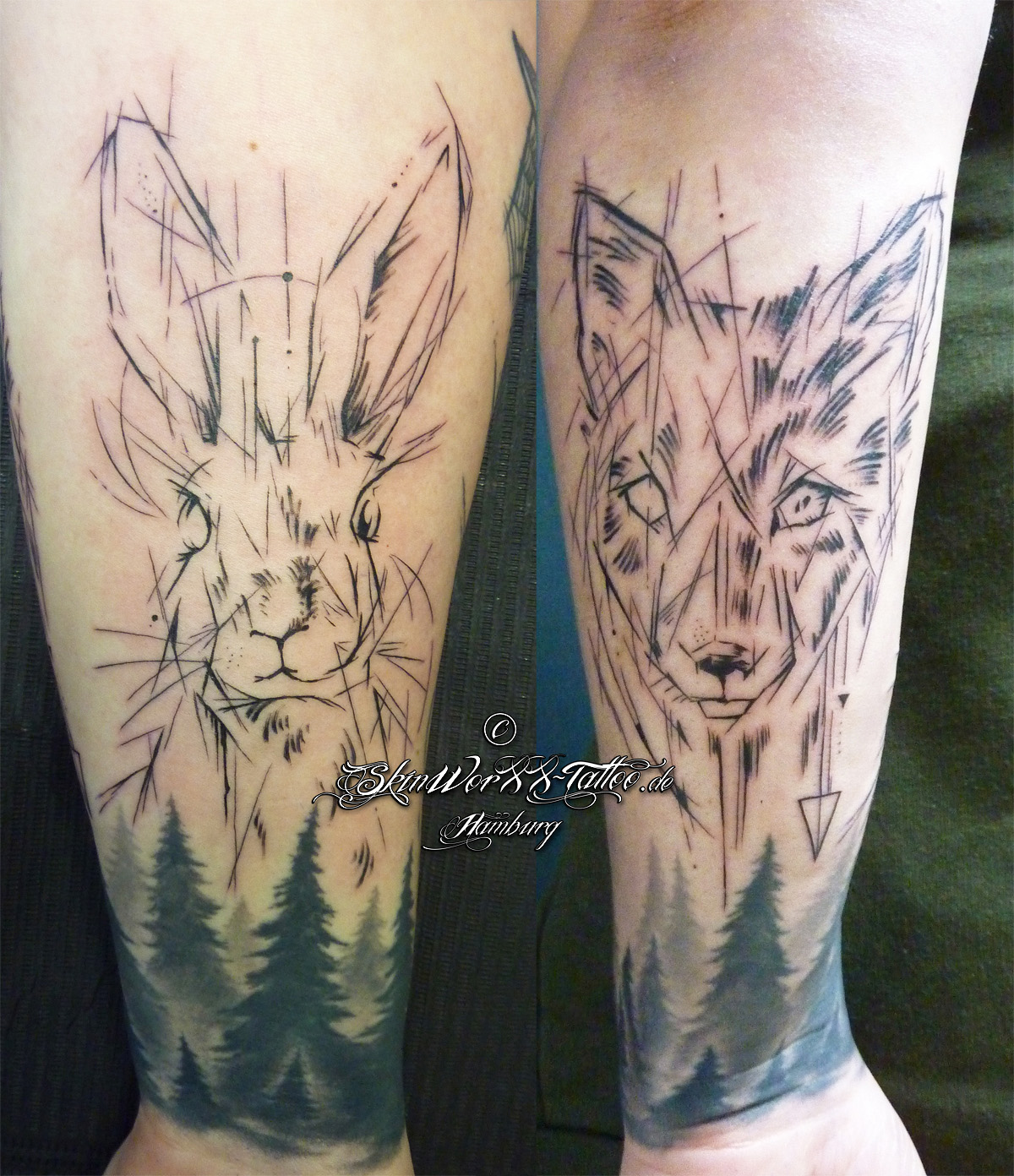 Graphic Art Tattoo by Annea Hamburg
