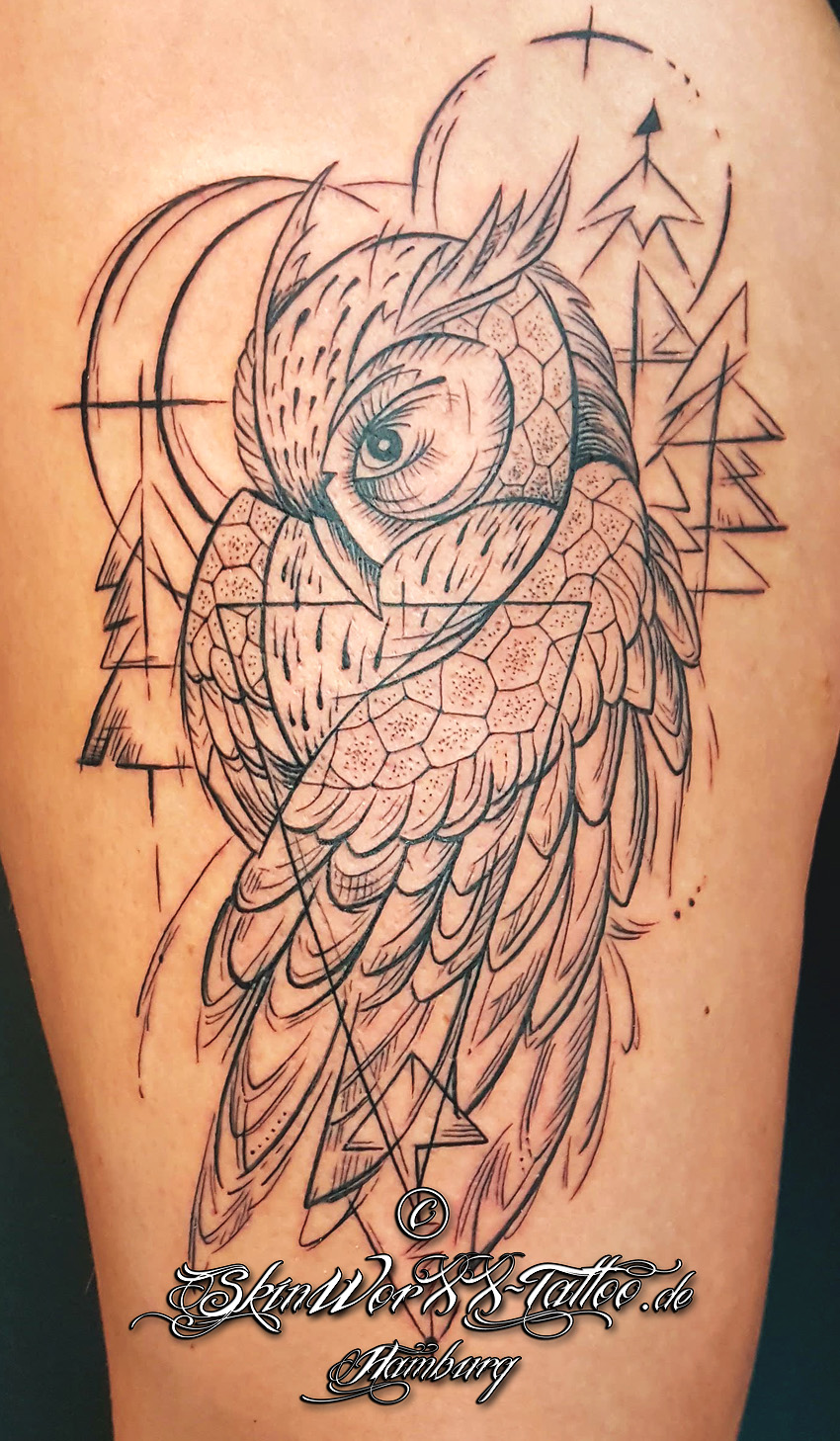 Graphic Art Tattoo by Annea Hamburg